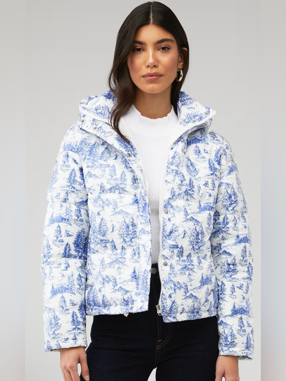 Beach Riot Puffer Coat in alps Toile size Small